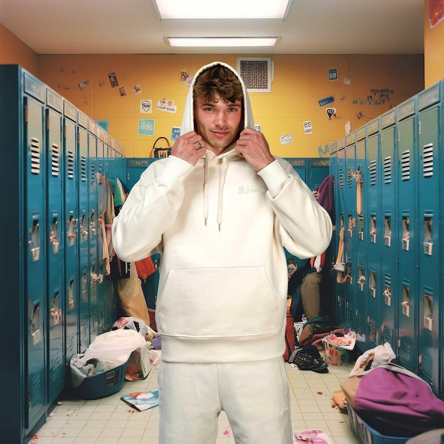 The Dudes El Dudes Premium Heavyweight Hoodie - almond milk XXXL