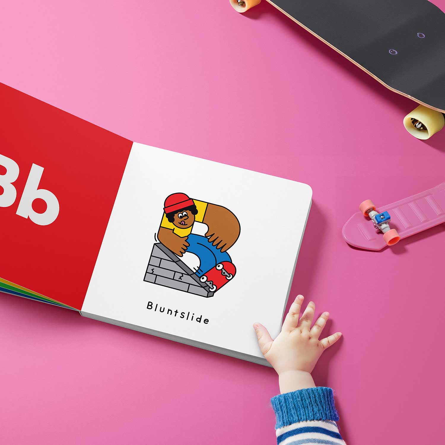 Awesome ABC Skateboard ABC Book - Multicolor