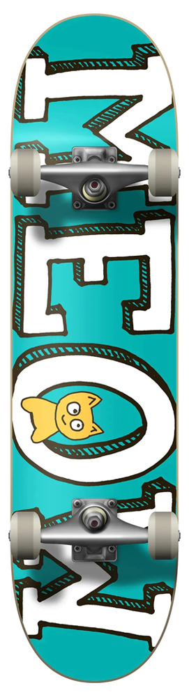 Meow Komplettboard Logo Teal 8,00