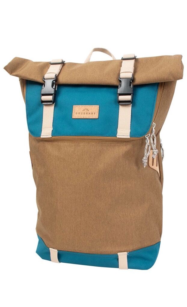 Doughnut Christopher Euro Rucksack Rolltop Rucksack - khaki x teal Doughnut Christopher Euro Rucksack Rolltop Rucksack - khaki x teal