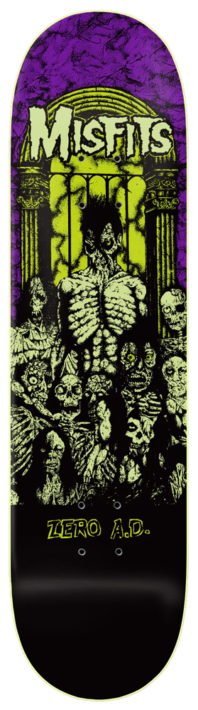 Zero Skateboard Deck Team x Misfits Earth A.D. GITD 8,50