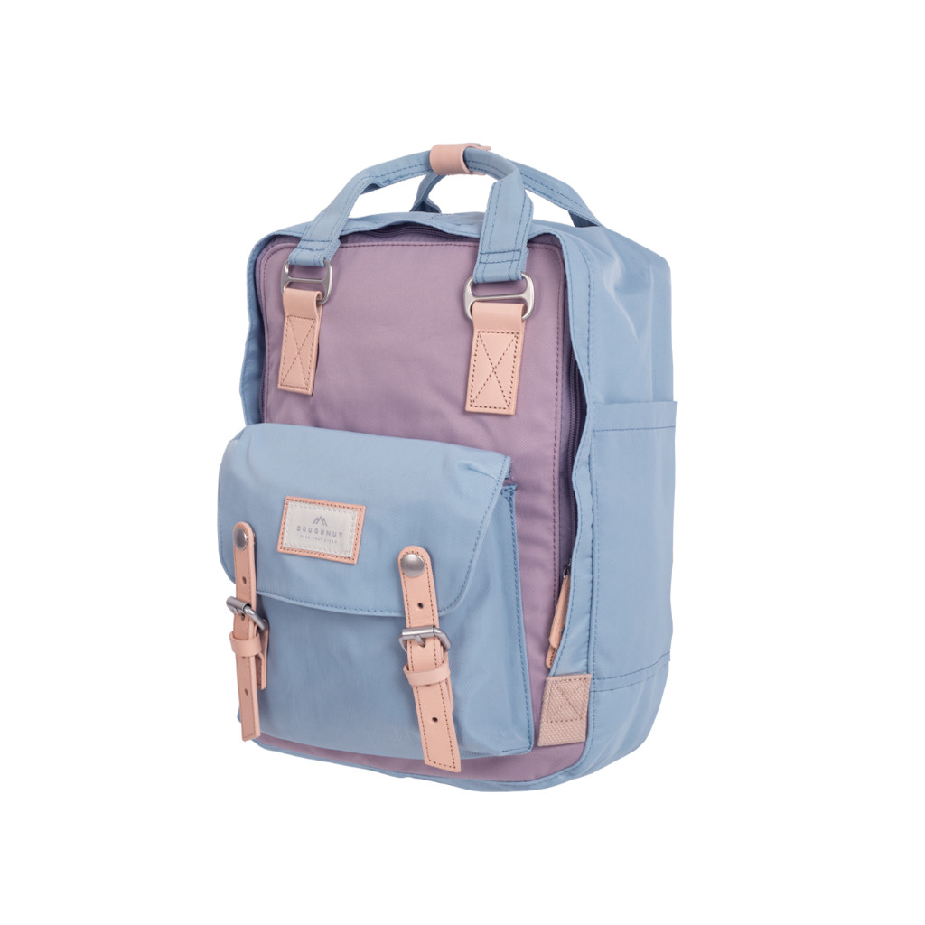 Doughnut Macaroon Rucksack - lilac x light blue