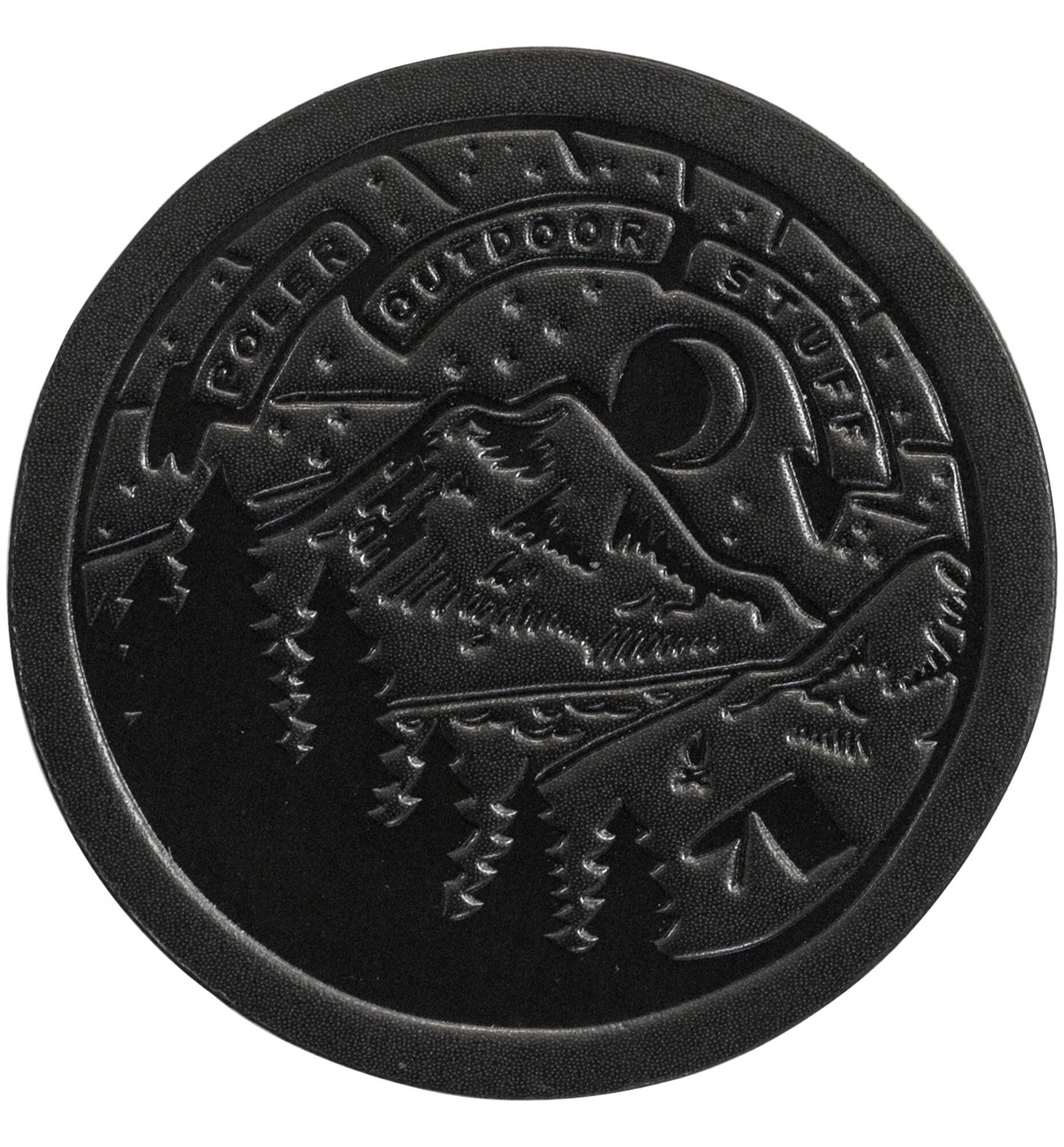 POLER Acc. LEATHER COASTERS, black