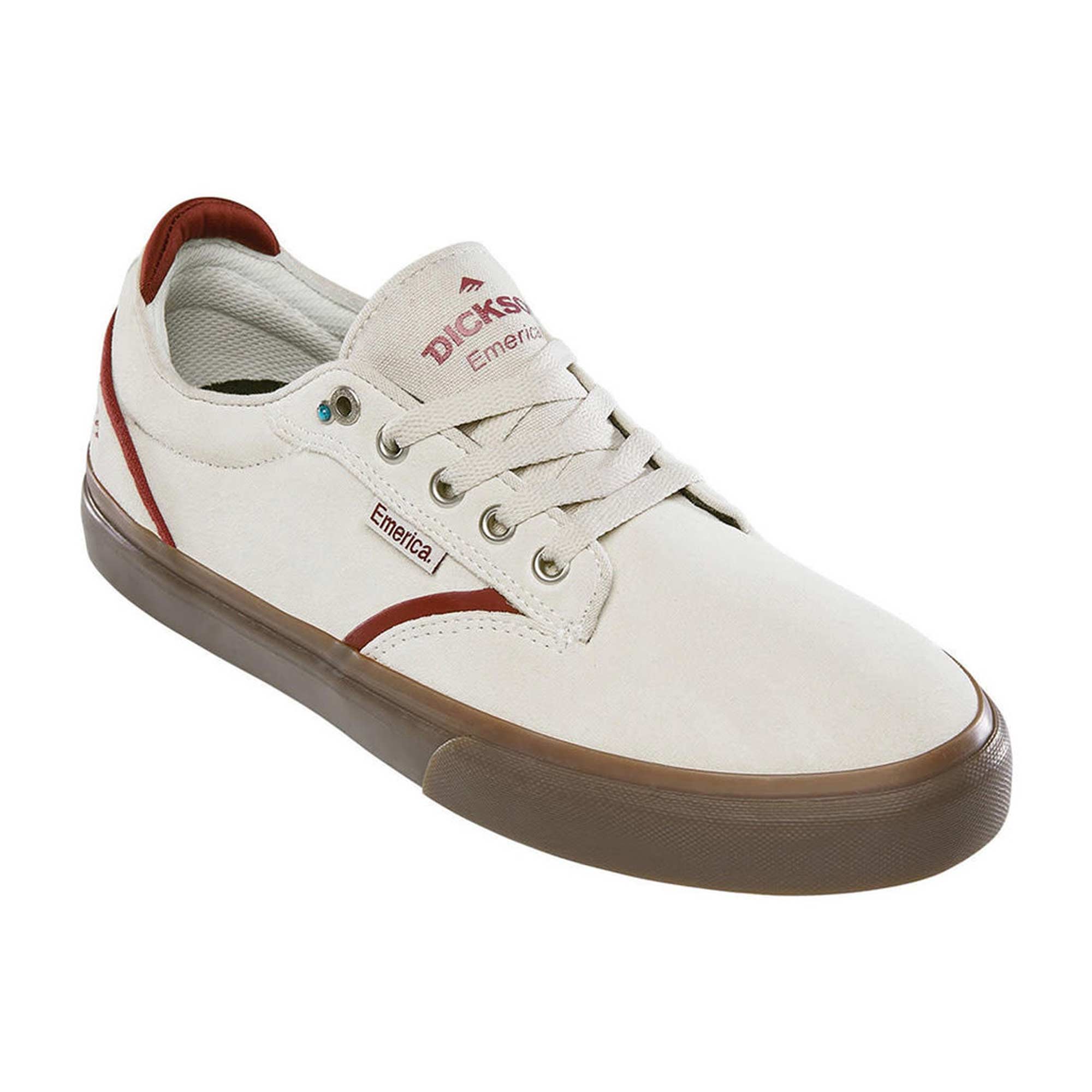 EMERICA Shoe DICKSON whi/red/gum, white/red/gum 11½