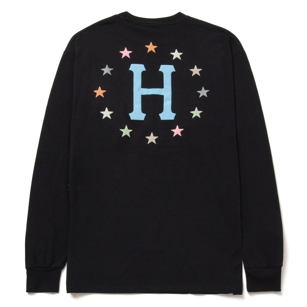 HUF Puff Galaxies Longsleeve - black XXL