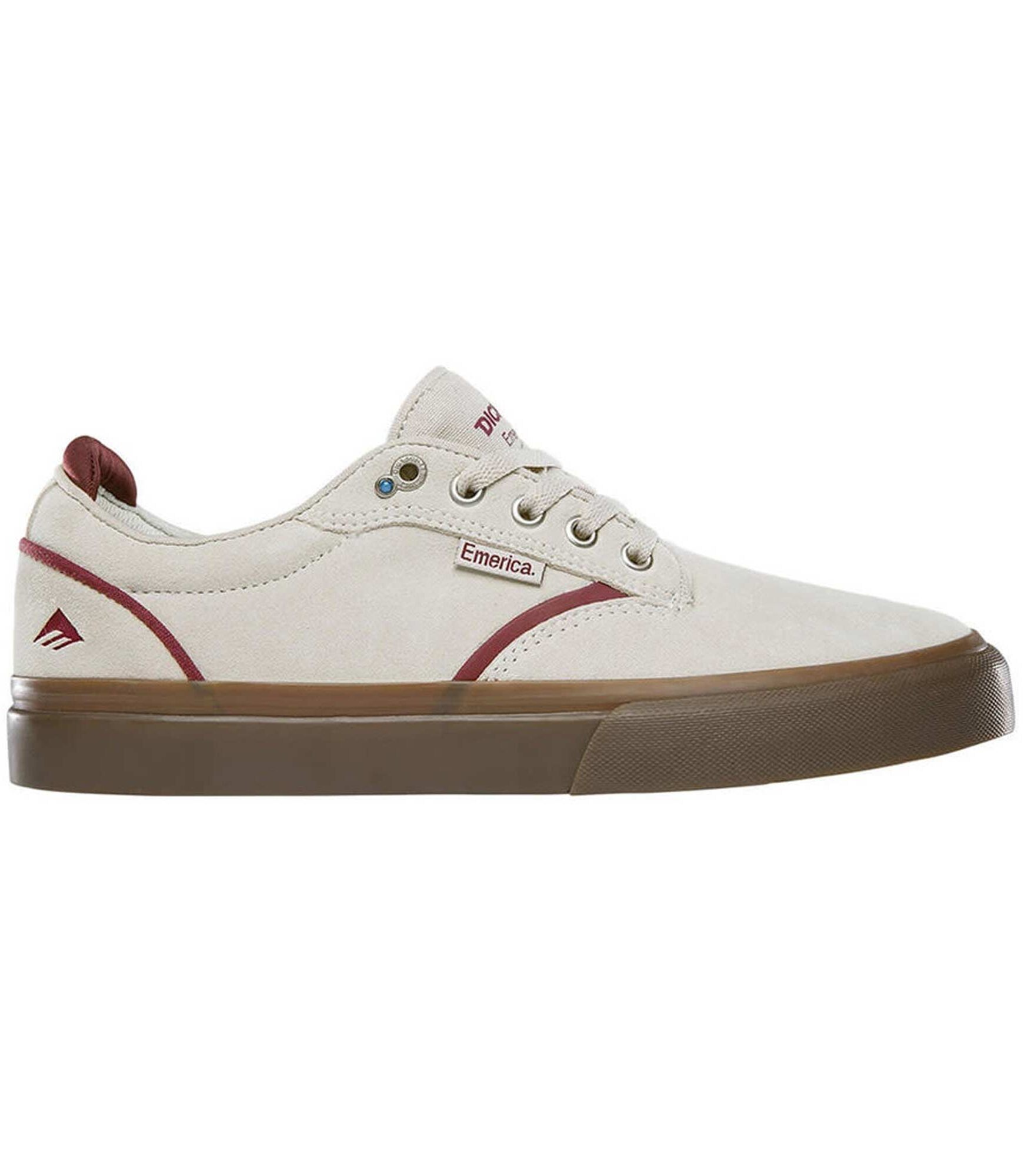 EMERICA Shoe DICKSON whi/red/gum white/red/gum EMERICA Shoe DICKSON whi/red/gum, white/red/gum 11½