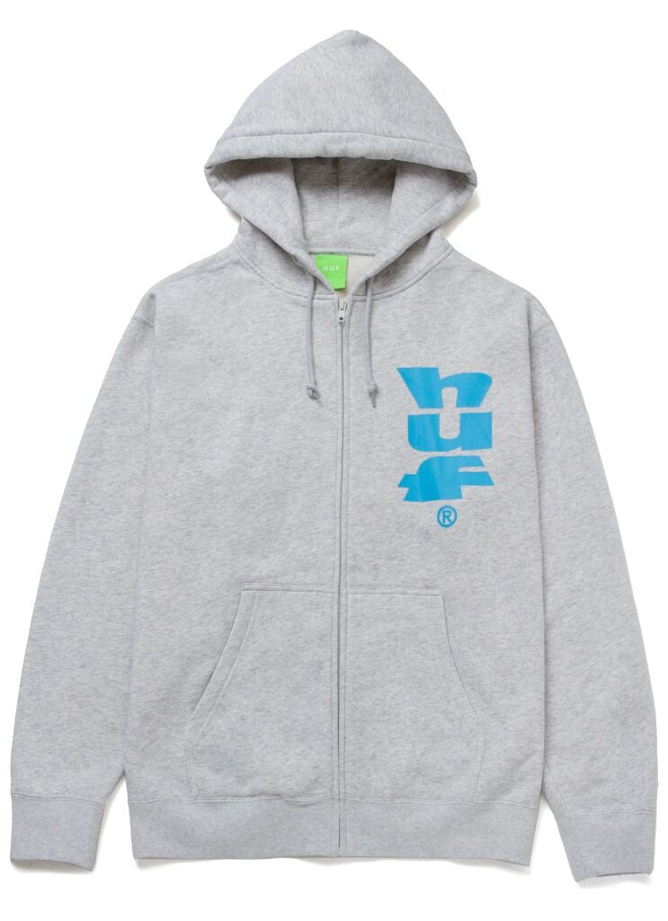 pf00554-athhr-1 HUF Megablast Hoodie - athletic heather M