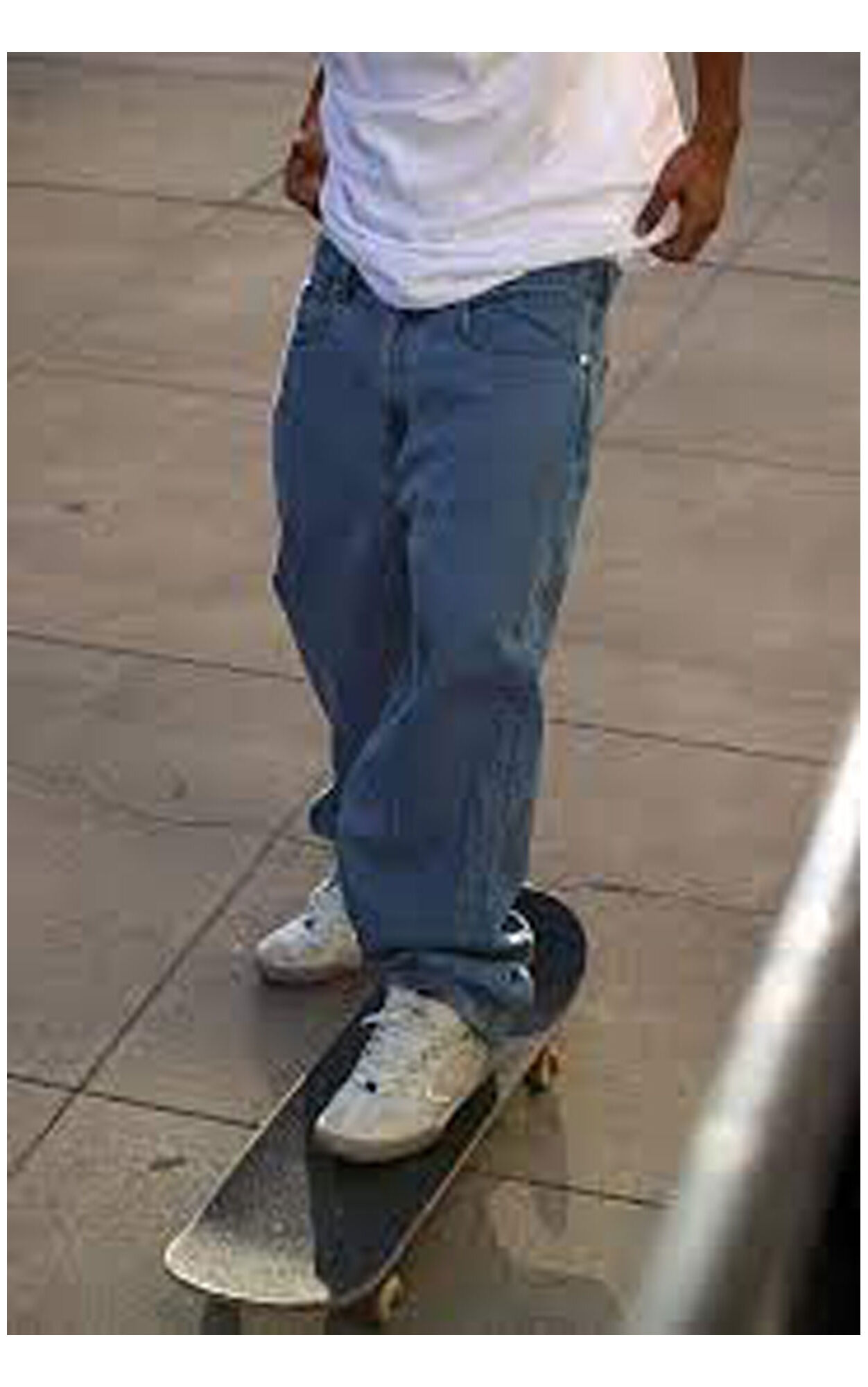 eS SKB Pant BAGGY DENIM, light blue 34