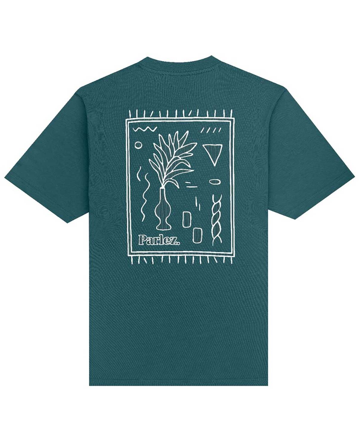parhs25056-2 Parlez Almitas T-Shirt Pacific Green - pacific green