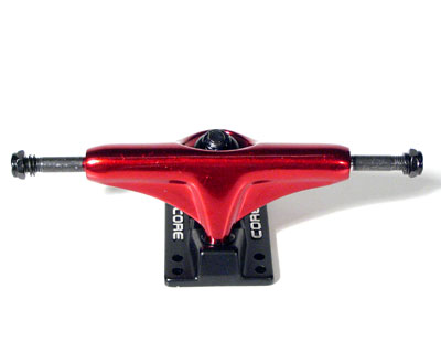 Core Trucks Skateboard Achse metallic rot/schwarz 5.0