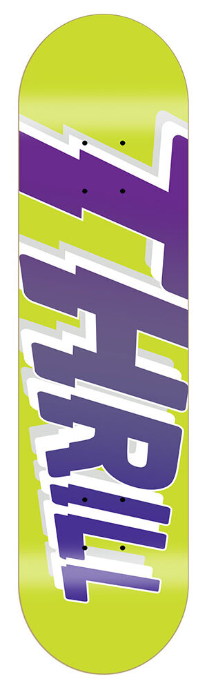 Thrill Skateboard Deck Logo Yellow Thrill Skateboard Deck Logo Yellow