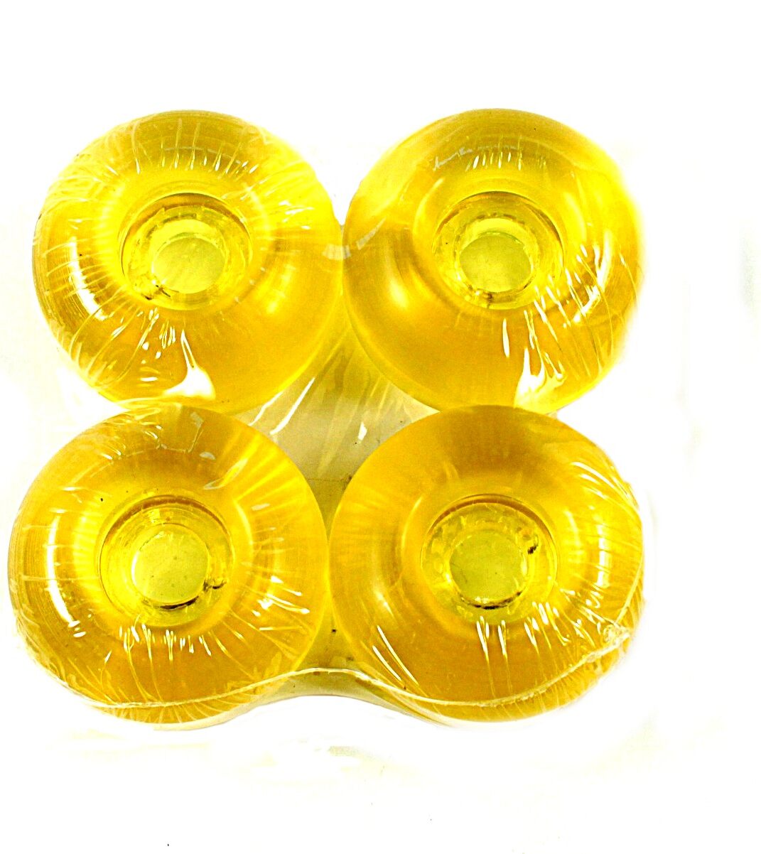 Blank Skateboard Rolls klar-gelb 99A 50mm Blank Skateboard Rolls klar-gelb 99A 50mm