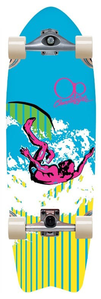 Surf Skate Ocean Pacific Crest Blue/Yellow 10,00 Surf Skate Ocean Pacific Crest Blue/Yellow 10,00