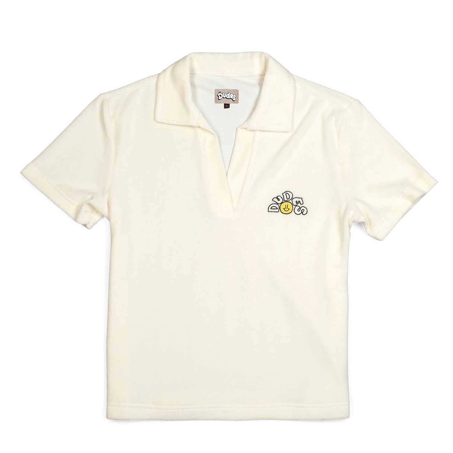 The Dudes Leony Women Polo Shirt - vanilla XS The Dudes Leony Women Polo Shirt - vanilla XXXL