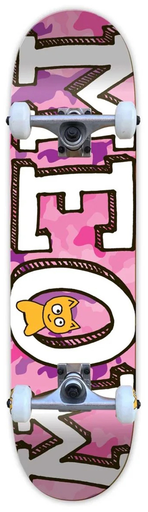 Meow Komplettboard Logo Camo Pink 7,50