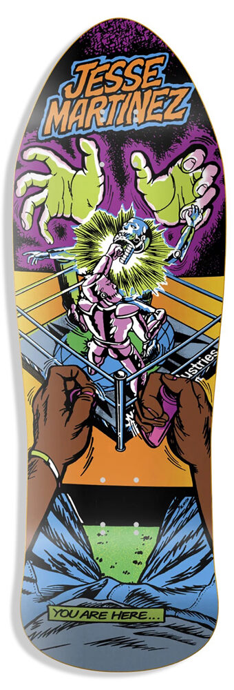 World Industries Skateboard Deck Jesse Martinez Rockem Sockem LTD. SP 10,126