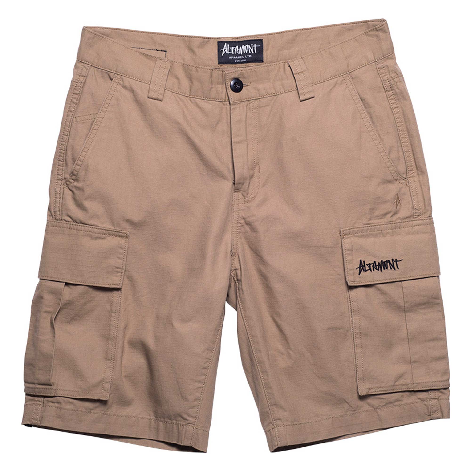 ALTAMONT Pant Short PYLE CARGO dark khaki ALTAMONT Pant Short PYLE CARGO, dark khaki 34