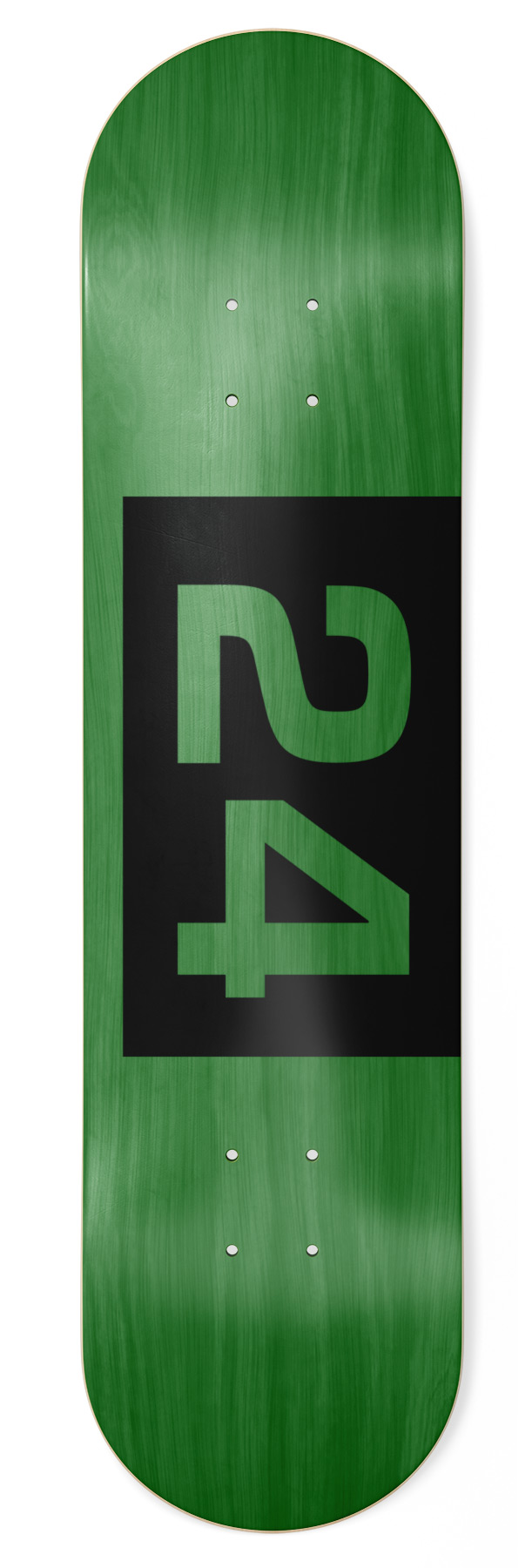 Skateshop24 - 24 black Skateboard Deck 8.75