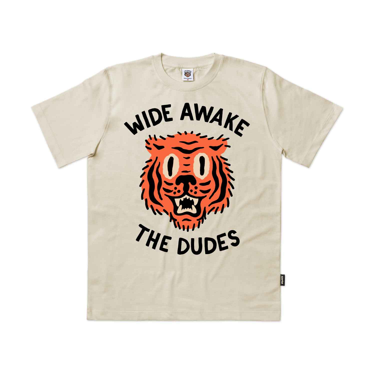 The Dudes Wide Awake Classic T-Shirt - Almond milk The Dudes Wide Awake Classic T-Shirt - Almond milk XXXL