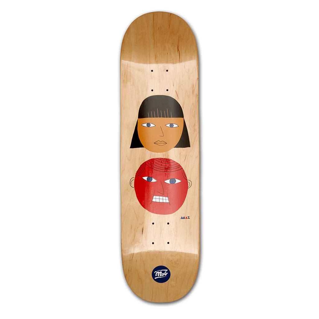 MOB Skateboards Two Heads Deck - 8.5