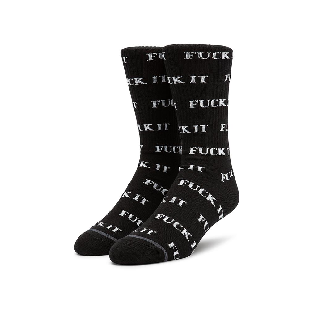 HUF Fuck It Socken - black