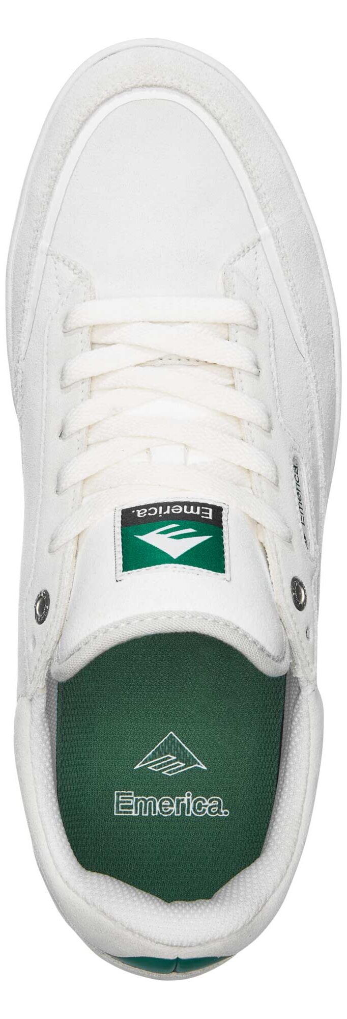 EMERICA Shoe GAMMA whi/gre/gum, white/green/gum 11½