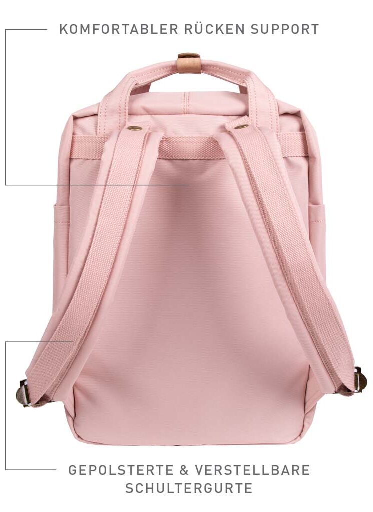 Doughnut Macaroon Reborn Series Rucksack pink