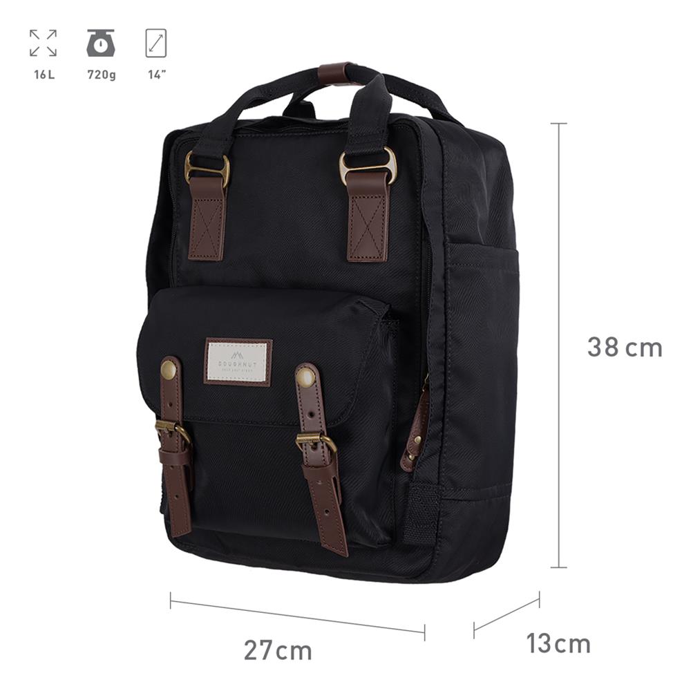 Doughnut Macaroon Rucksack black