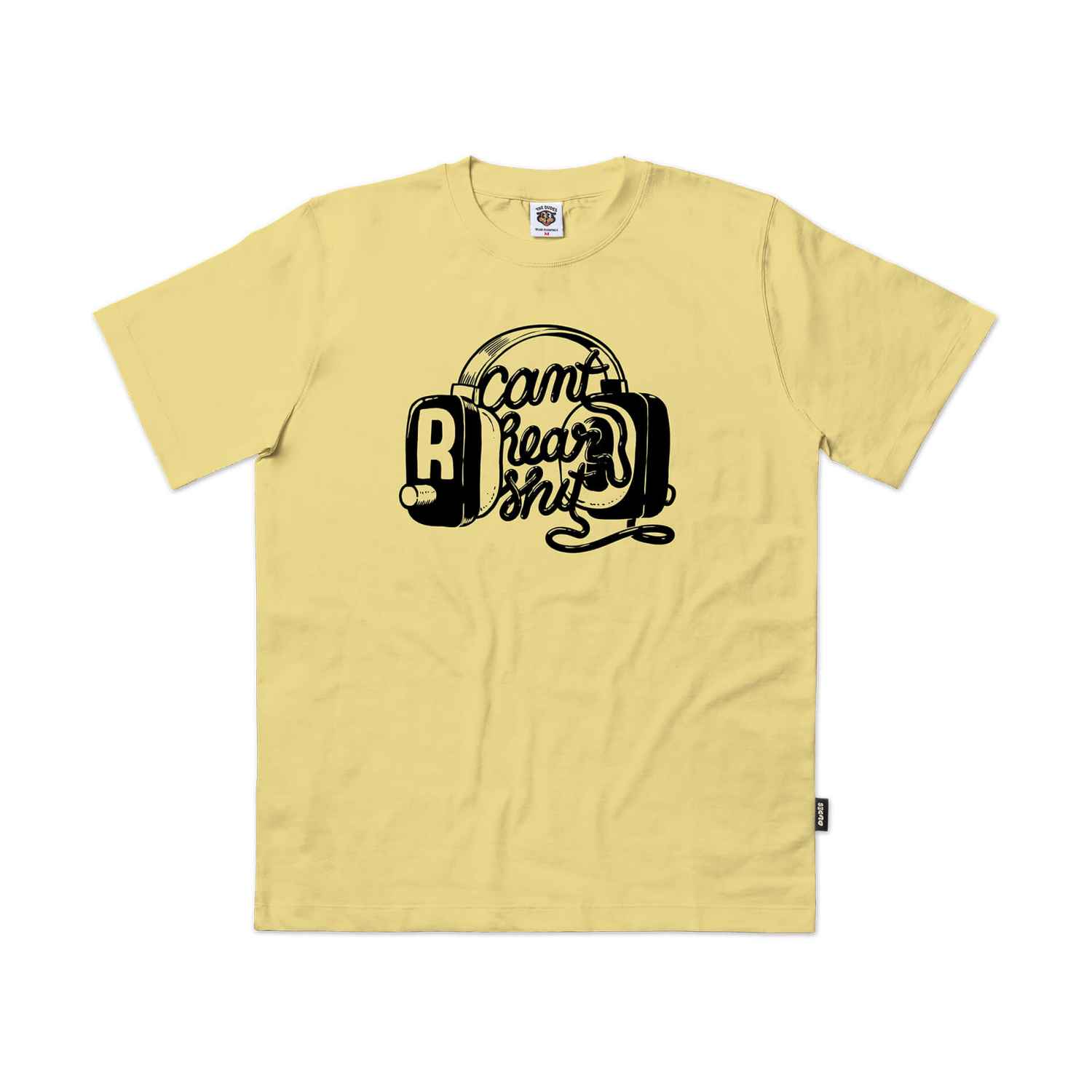 The Dudes Cant Hear Seasonal T-Shirt - custard XXXL