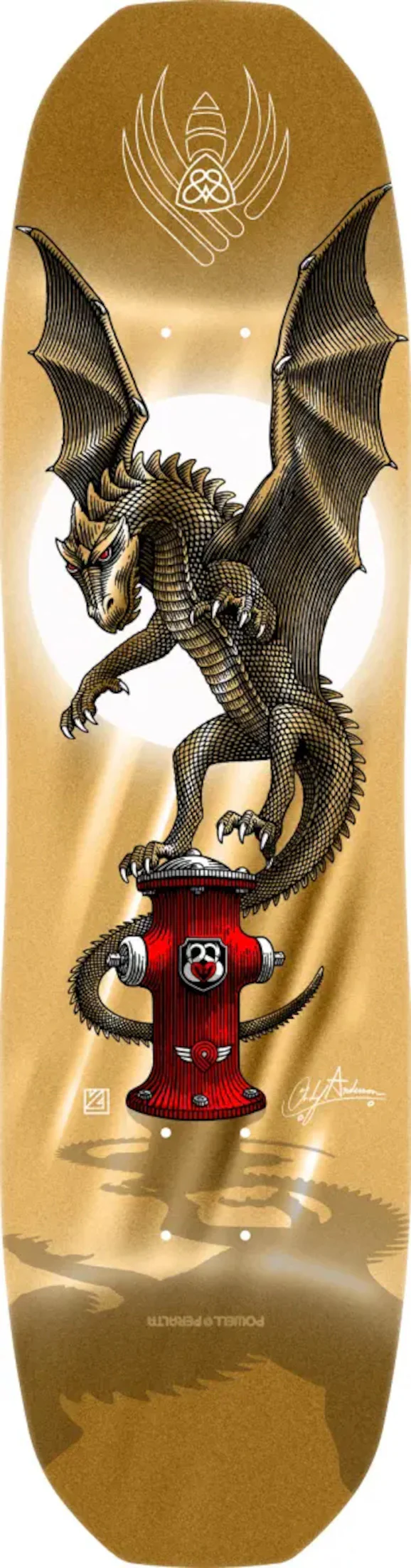 Powell-Peralta Flight Pro Shape 311 Andy Anderson Hydrant Skateboard Deck 8.4