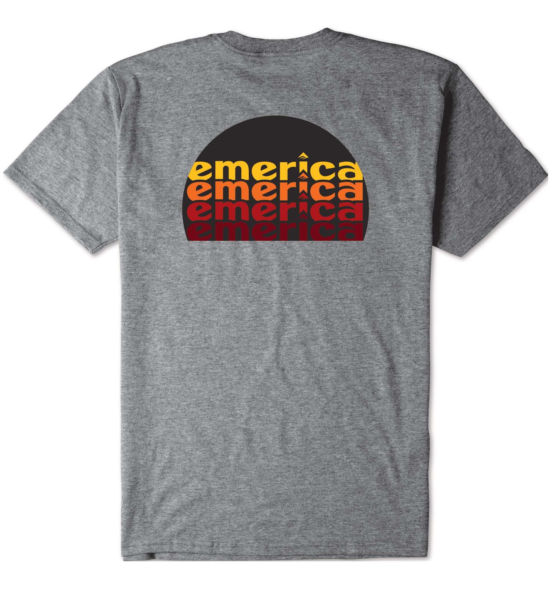 EMERICA T-Shirt HIGH NOON POCKET, grey/heather S
