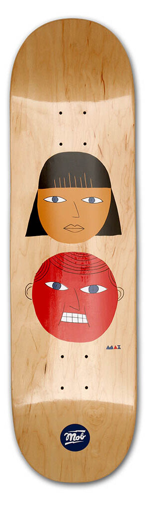 MOB Skateboards Two Heads Deck - 8.5 MOB Skateboards Two Heads Deck - 8.5