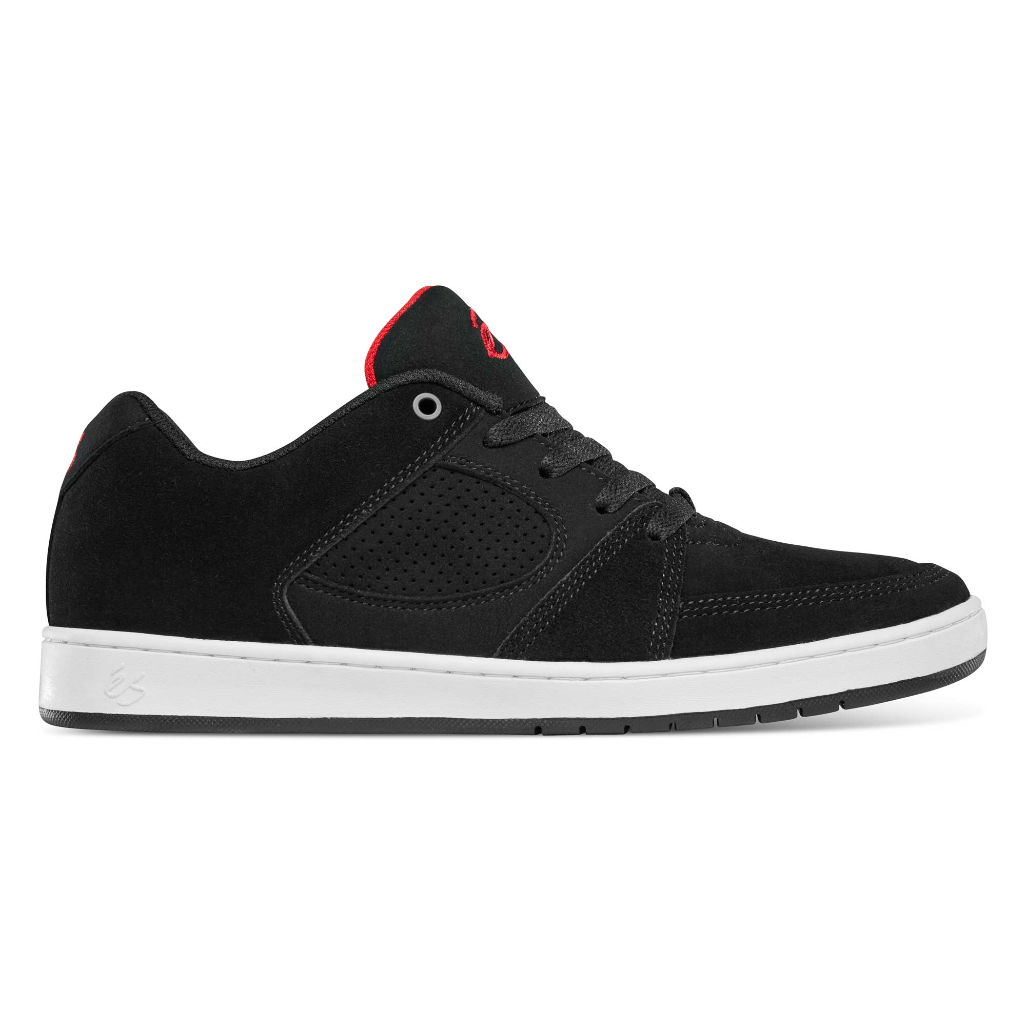essmsho-accsbbred-black-black-red eS SKB Shoe ACCEL SLIM bla/bla/red, black/black/red 7½