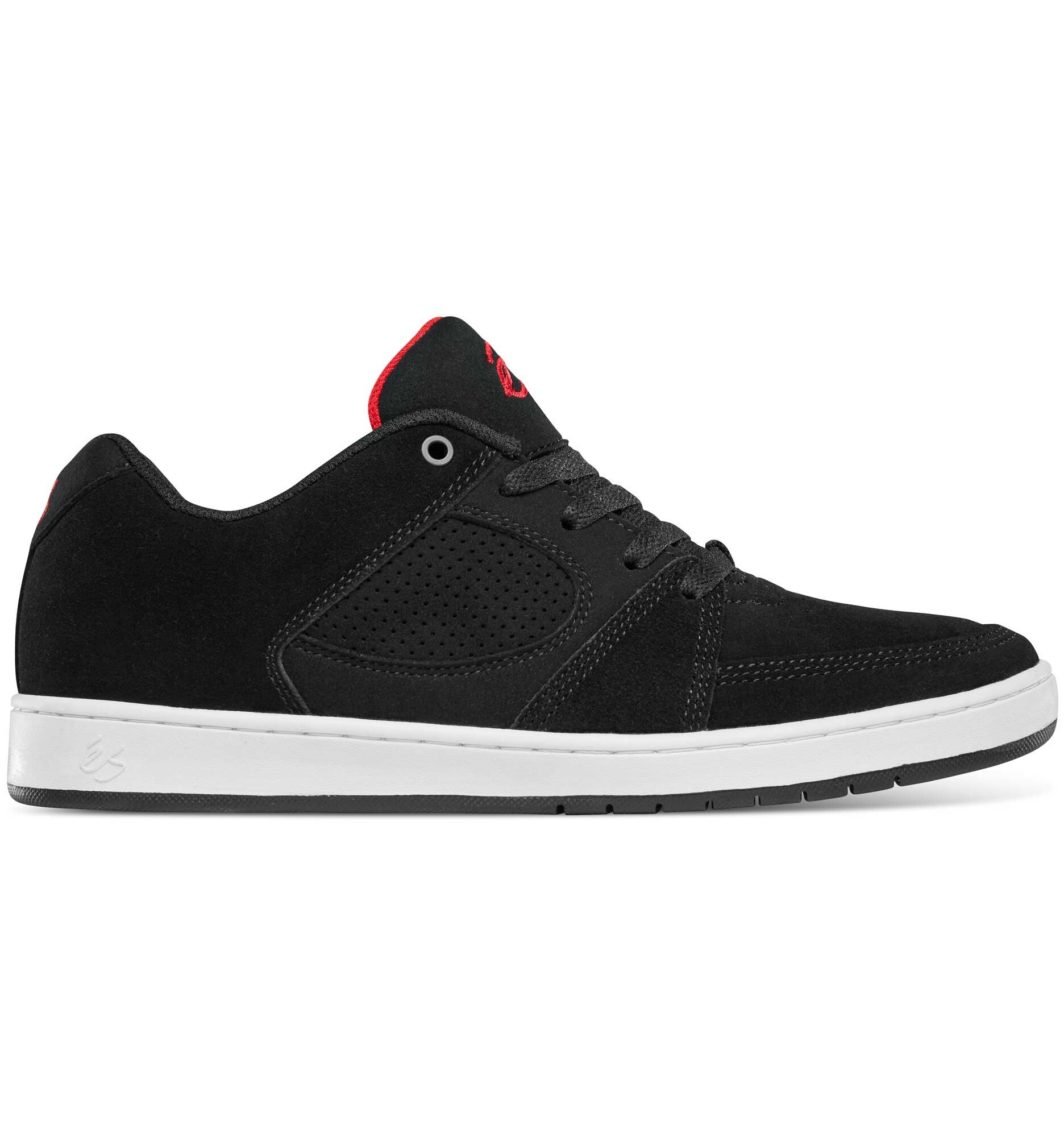 essmsho-accsbbred-black-black-red eS SKB Shoe ACCEL SLIM bla/bla/red, black/black/red 7½