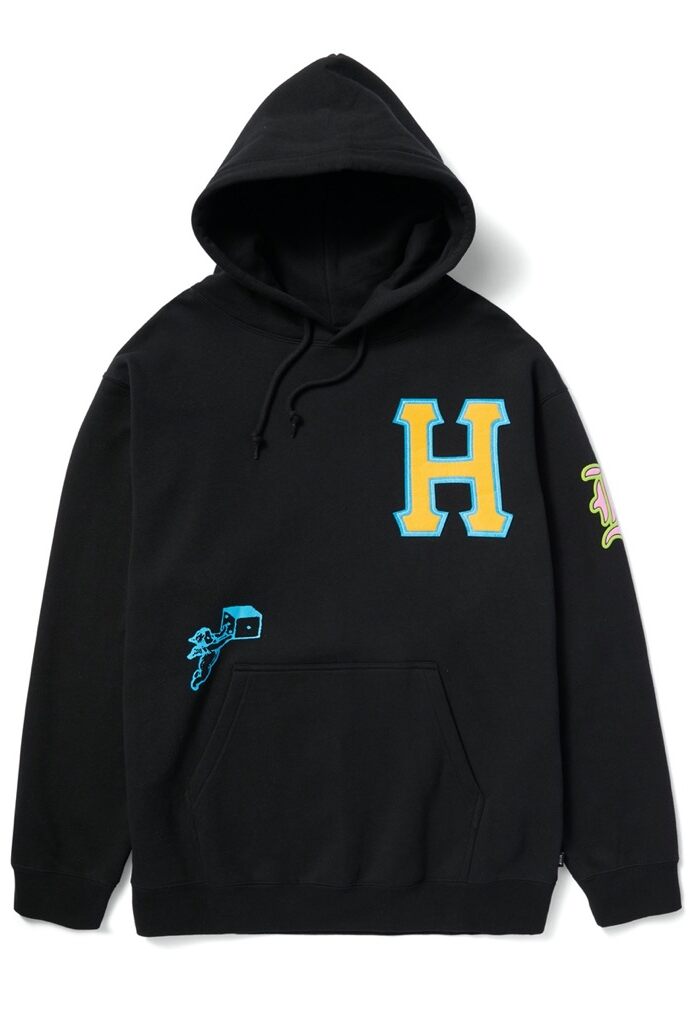 HUF Fly Die Hoodie - black XXL