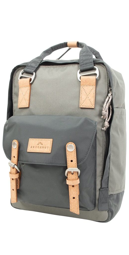 Doughnut Macaroon Euro Series Rucksack - grey x dark grey Doughnut Macaroon Euro Series Rucksack - grey x dark grey