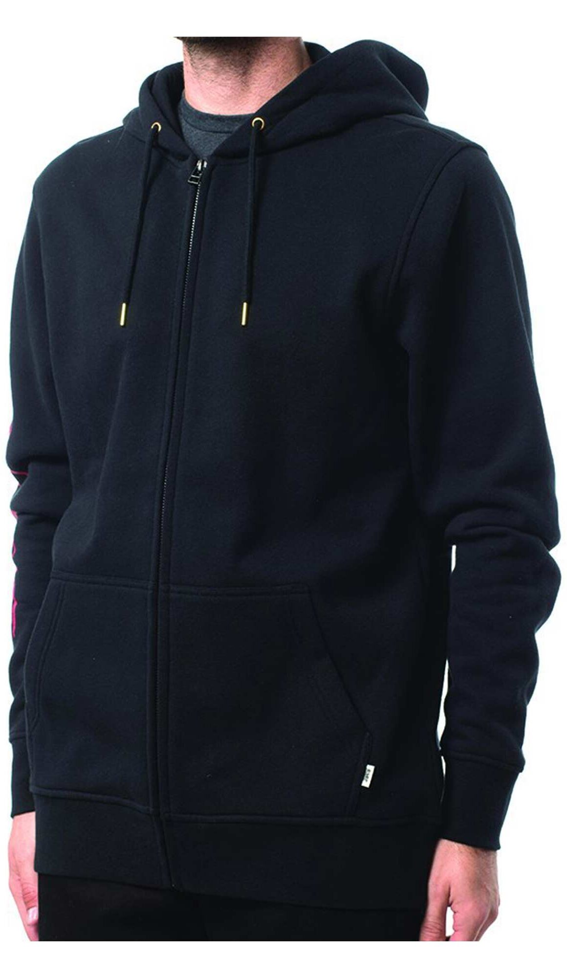 ALTAMONT Zip Up PENTAGRAM Hooded, black/red S