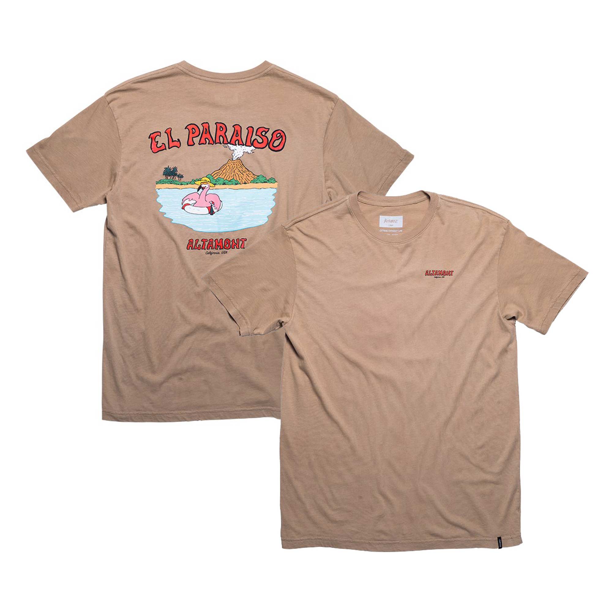 ALTAMONT T-Shirt I EL PARAISO S/S CUSTOM, dark khaki XL