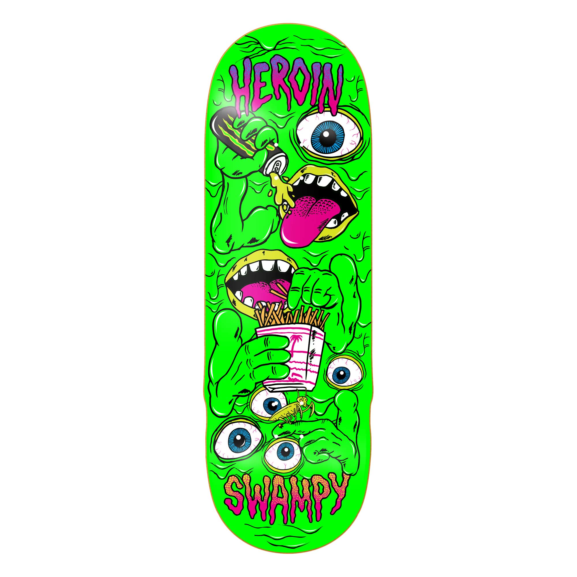 HEROIN Deck SWAMPY MUTATE OR DIE 10.2, green 10.2
