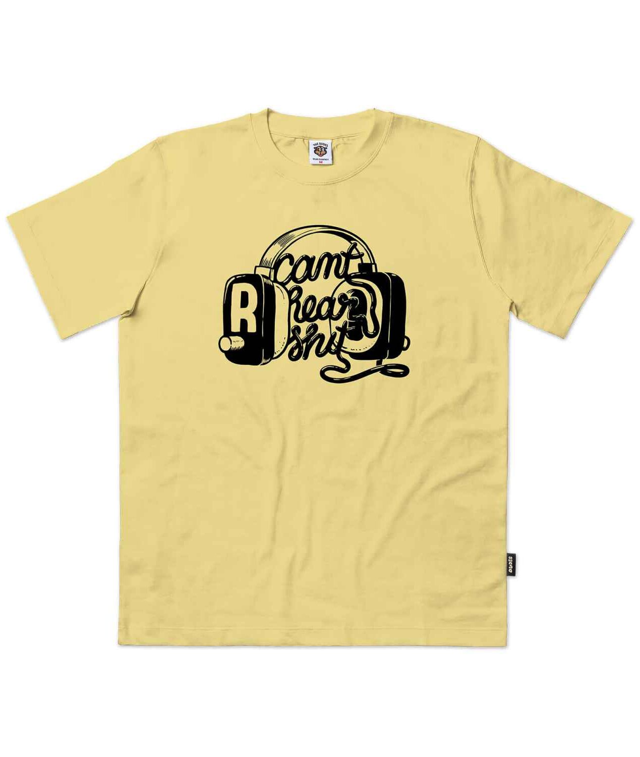 The Dudes Cant Hear Seasonal T-Shirt - custard The Dudes Cant Hear Seasonal T-Shirt - custard