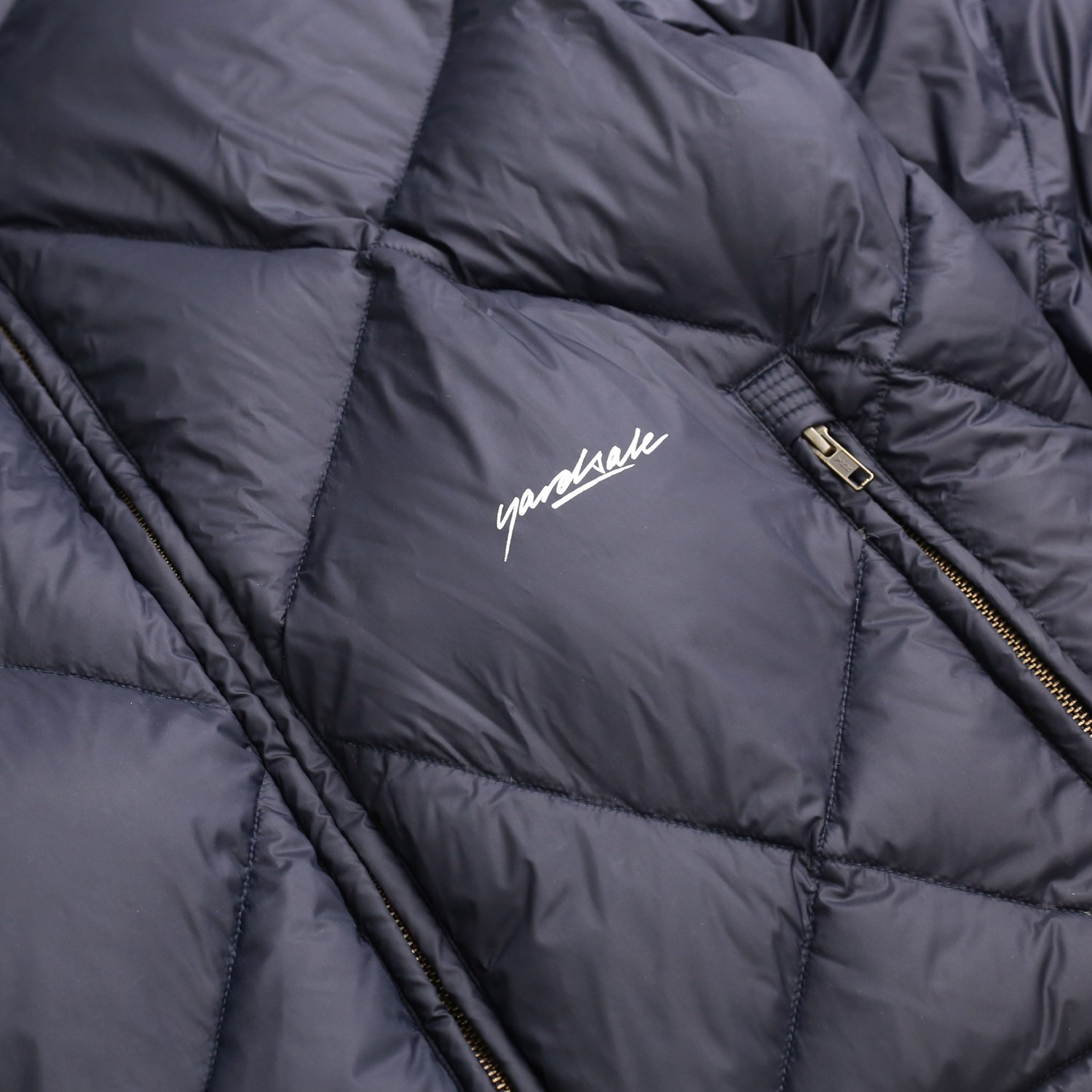 Yardsale Diamond Down Puffer Jacket - navy