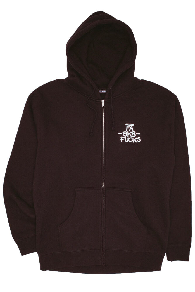 13164001-1 Kapuzenpulli (Zipper) FA Sk8 Fucks Black XL