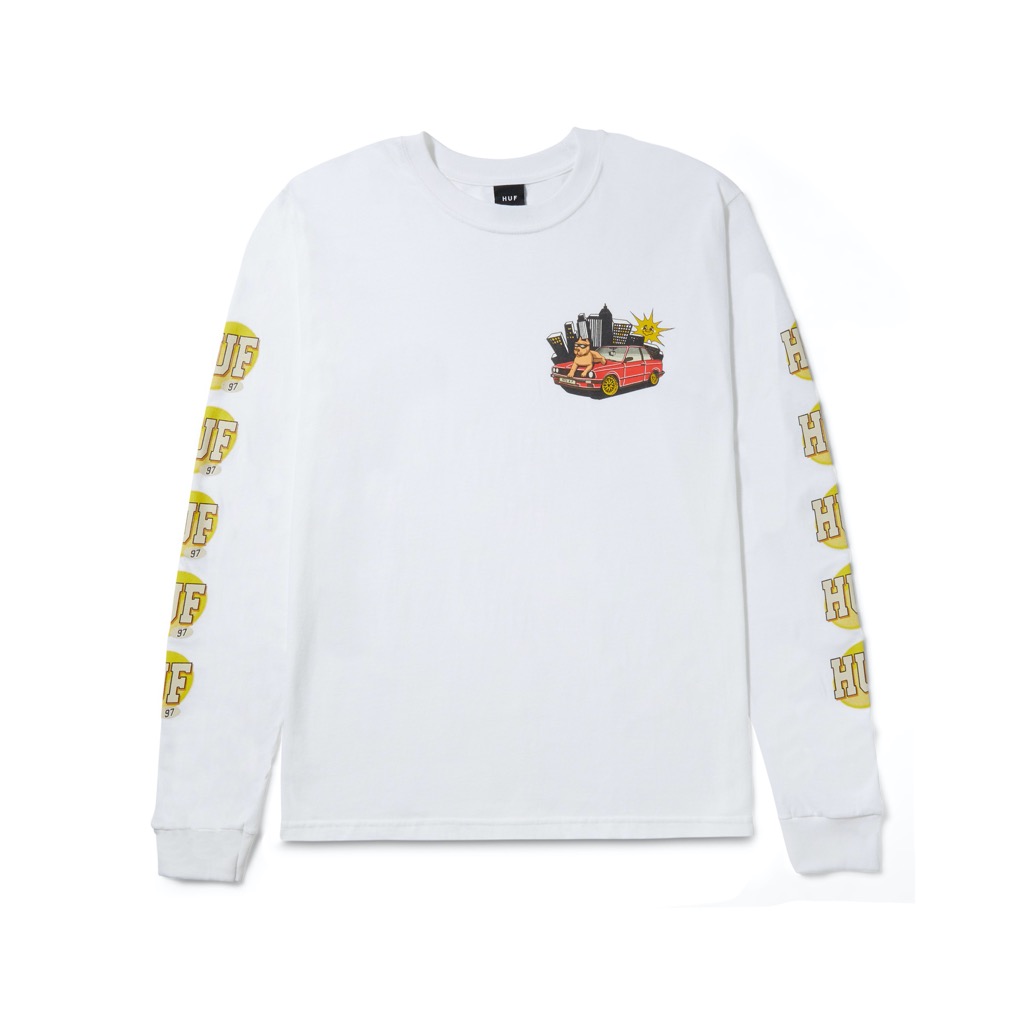 HUF HUF 97 Longsleeve - white M HUF HUF 97 Longsleeve - white XXL