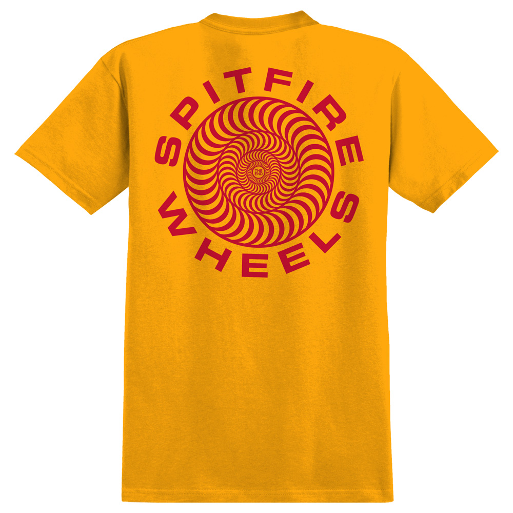 T-Shirt Spitfire Classic 87 Swirl Gold/Red XL
