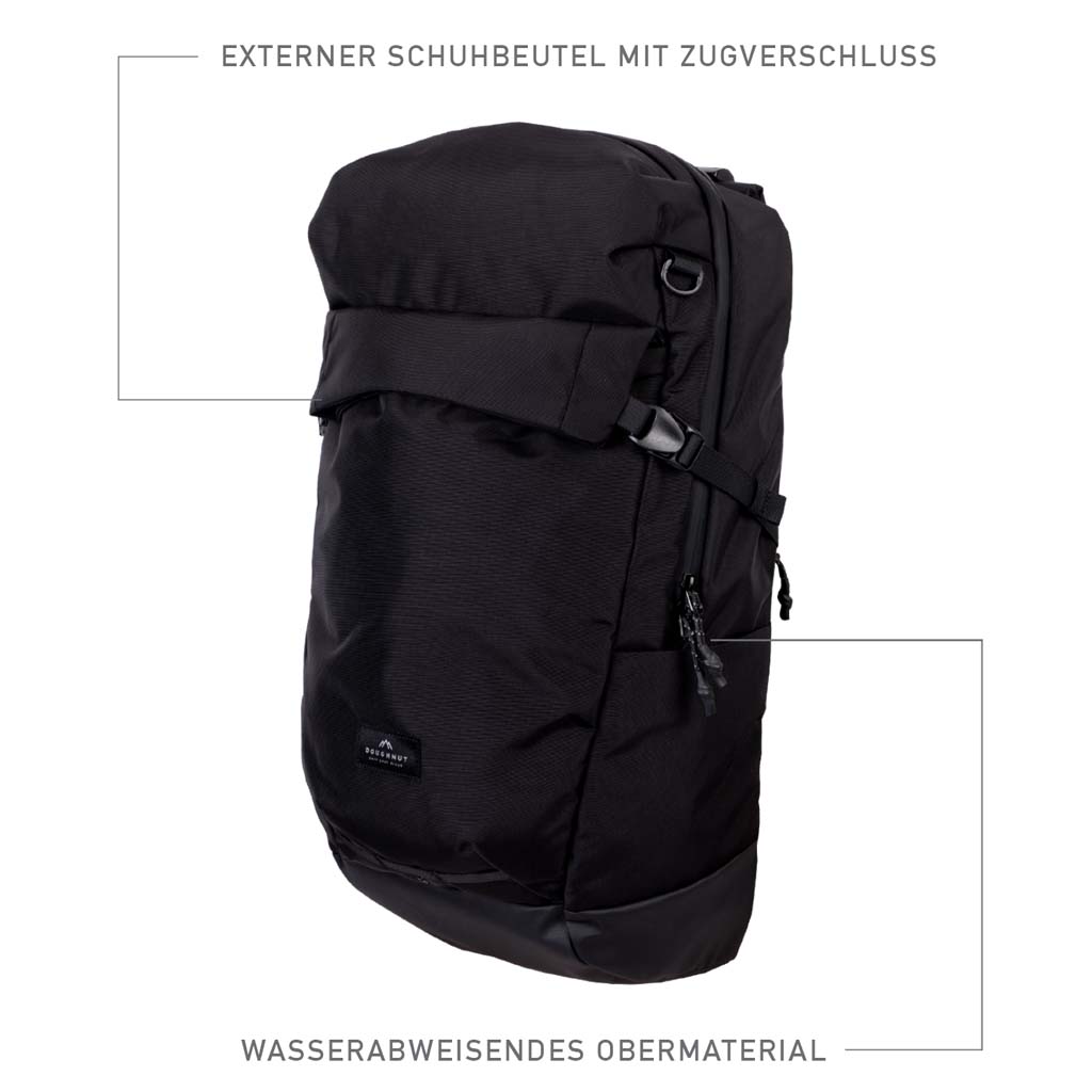 Doughnut Astir Rucksack - black
