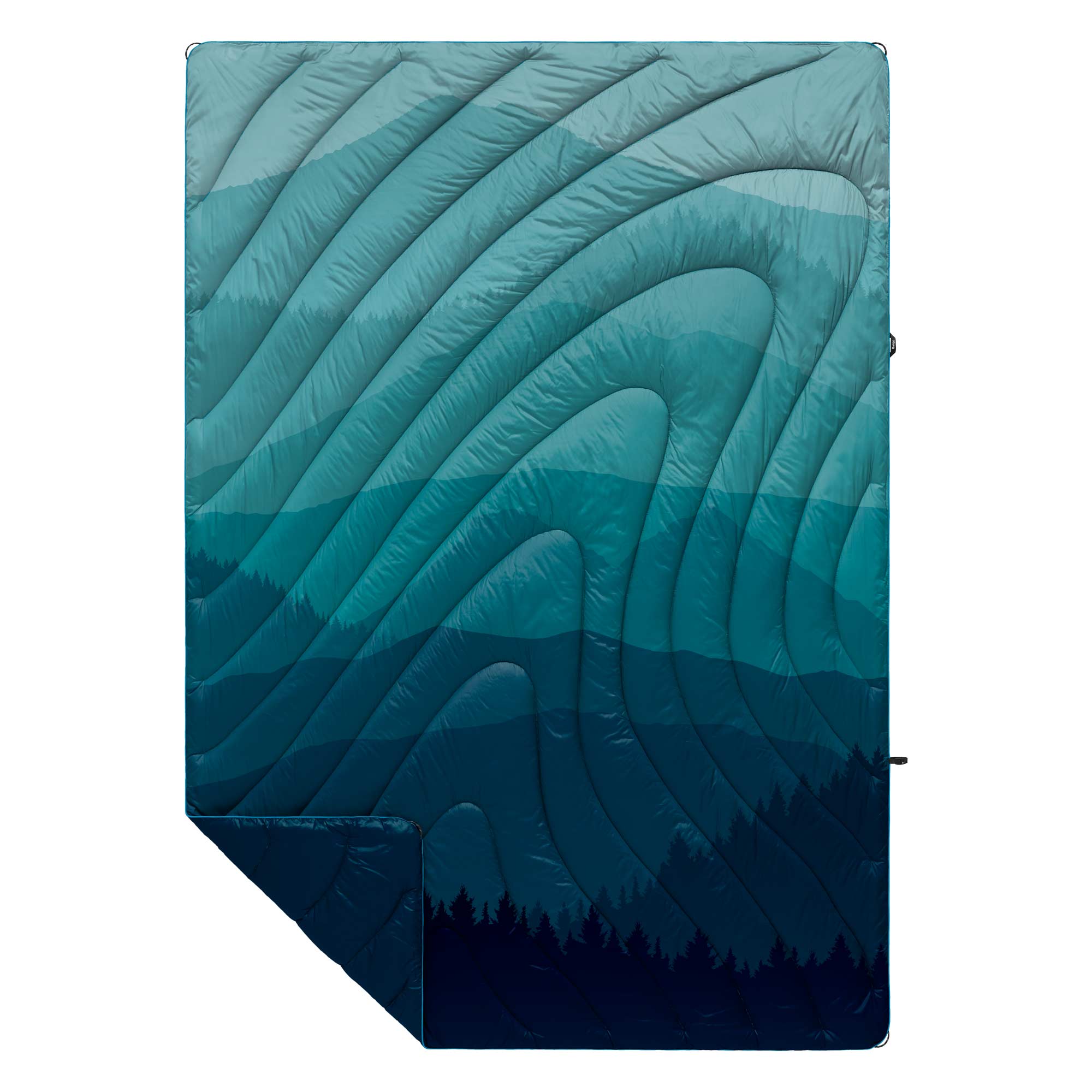 RUMPL Blanket ORIGINAL PUFFY PRINTED / 1 PERS, blue ridge fade RUMPL Blanket ORIGINAL PUFFY PRINTED / 1 PERS, blue ridge fade