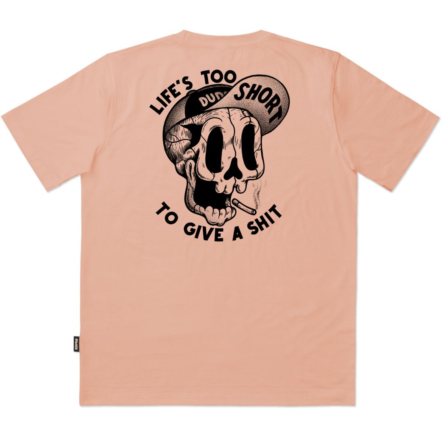 10080586-1 The Dudes Too Short Smokes Classic T-Shirt - fraiche peche