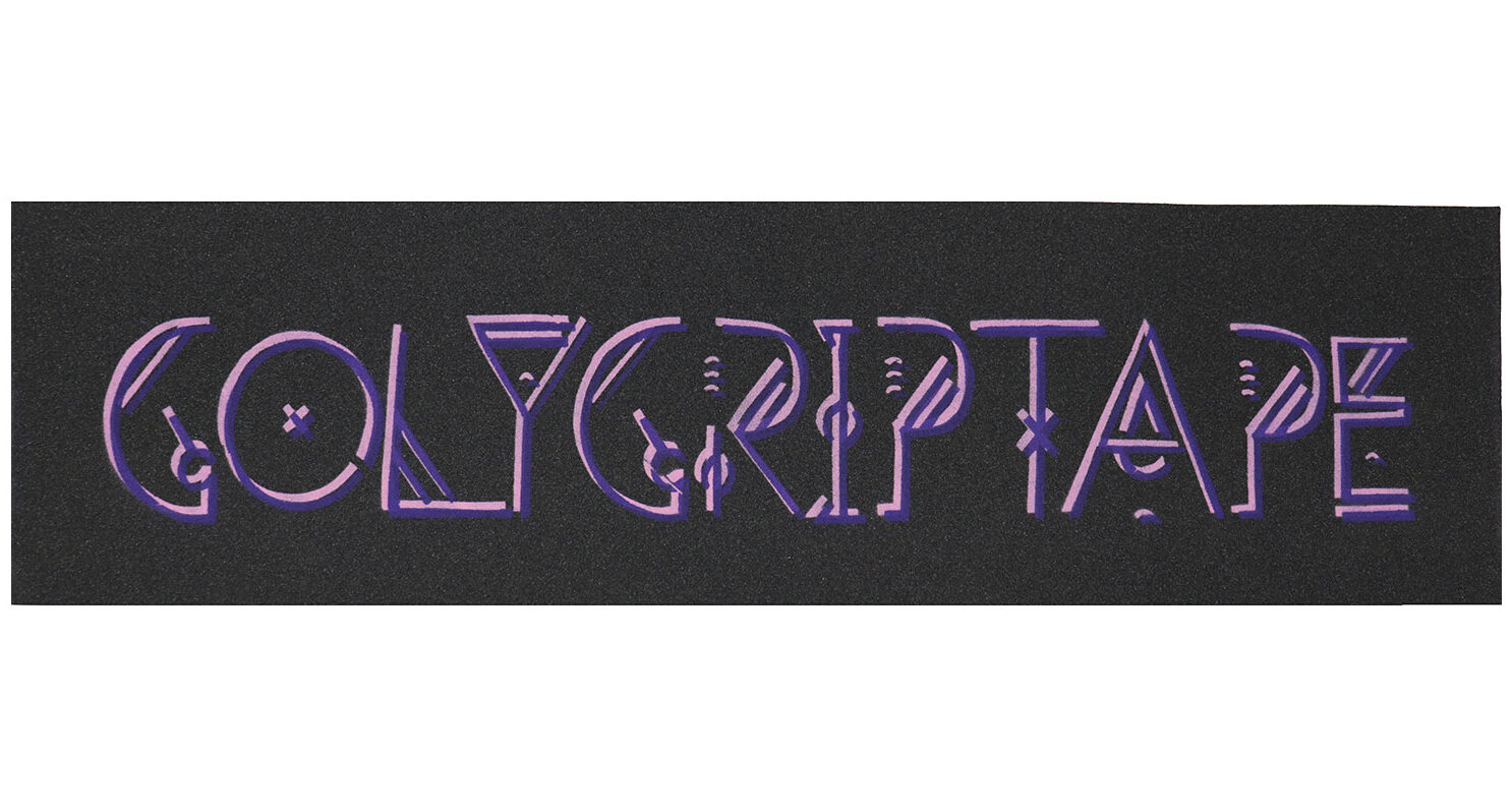Goly Skateboard Griptape Geometry Purple 9"