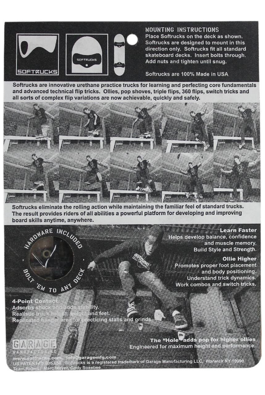 Softtrucks Skateboard Axles Black Softtrucks Skateboard Axles Black