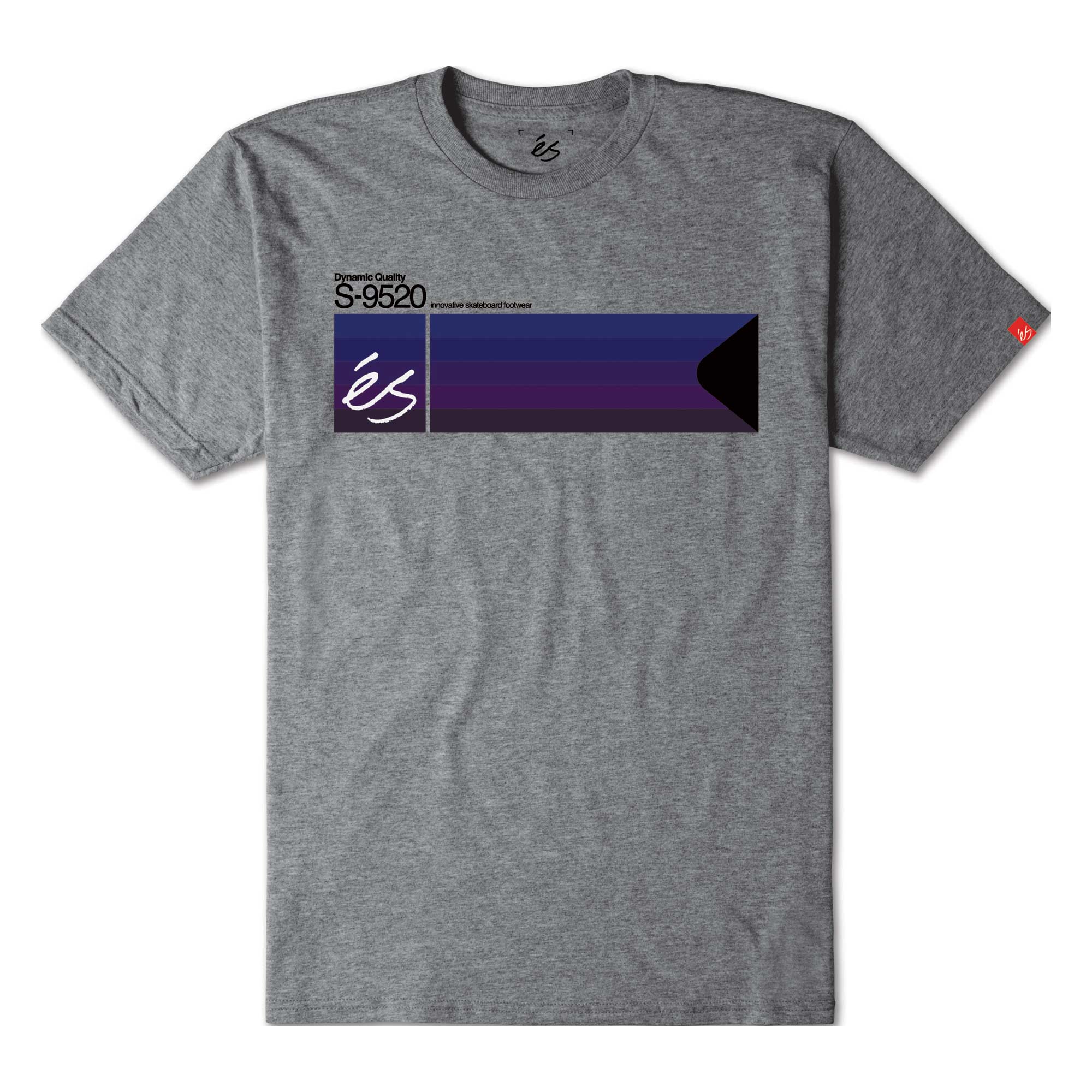 eS SKB T-Shirt DYNAMIC QUALITY SS, grey/heather S